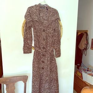 Heavy Kathleen button up long cardigan